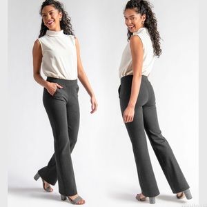 Betabrand Gray Yoga Work Pants